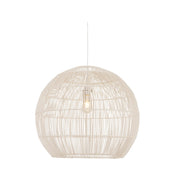 Lamaria Black or White Woven Rattan Pendant Light - Lighting.co.za