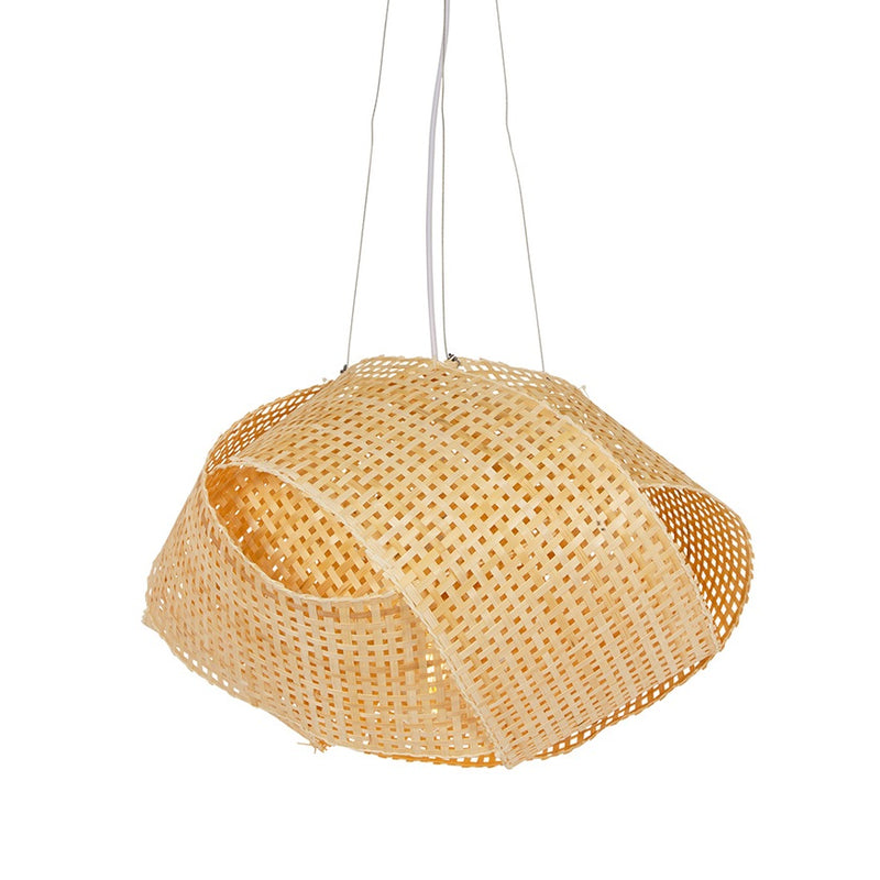 Neda Organic Shaped Rattan Pendant Light 2 Sizes - Lighting.co.za