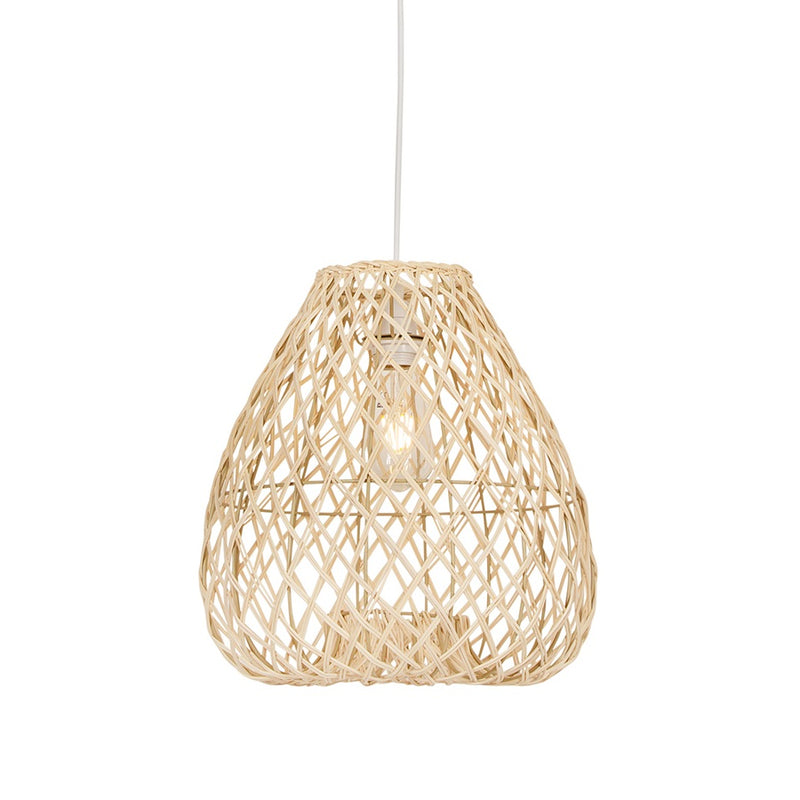 Albert Natural or Black Rattan Pendant Light - Lighting.co.za