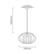 Cossano Curved Wooden Pendant Light - Lighting.co.za