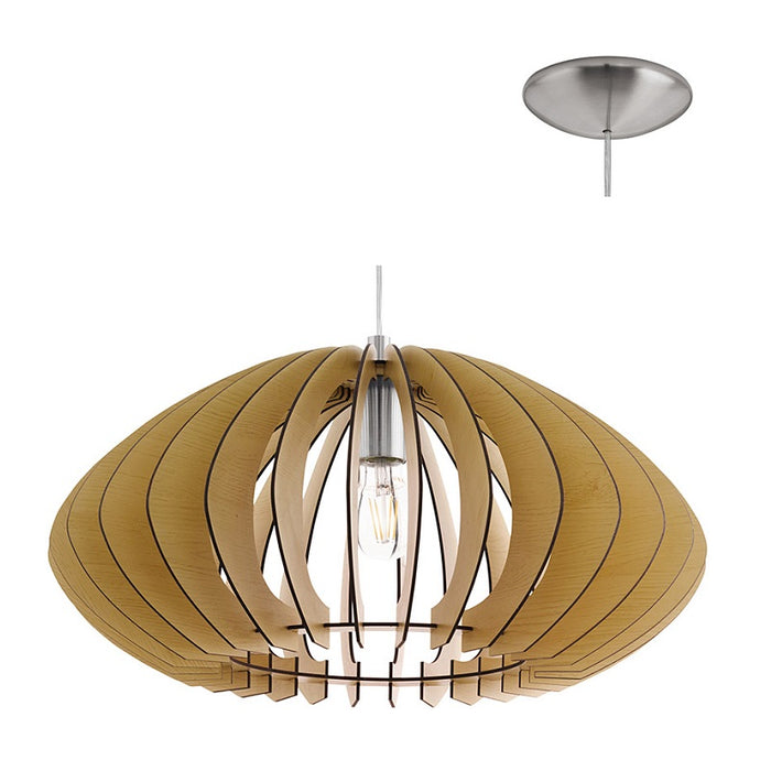 Cossano Curved Wooden Pendant Light - Lighting.co.za