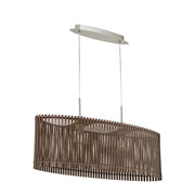 Sendero Natural Oval Wood Shade Pendant Light 2 Options - Lighting.co.za