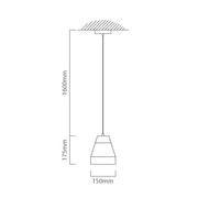 Tarega Concrete And Wood Pendant Light - Lighting.co.za