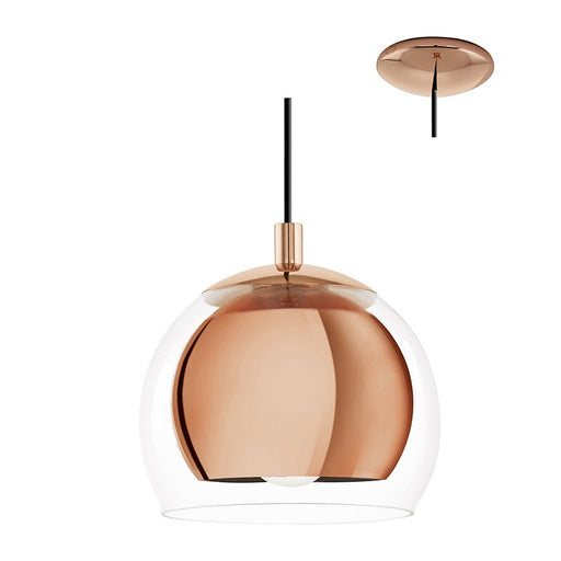 Rocomar Copper And Clear Glass Pendant Light - Lighting.co.za