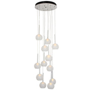 Nebula 12 Light Frosted Glass Cluster Pendant Light - Lighting.co.za