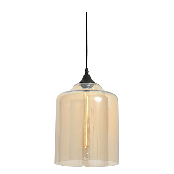 Lighthouse Elixir Bell Amber Glass Pendant Light - Lighting.co.za