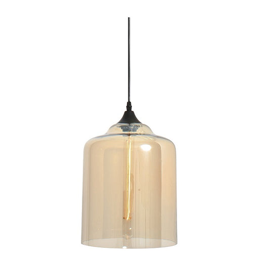 Lighthouse Elixir Bell Amber Glass Pendant Light - Lighting.co.za