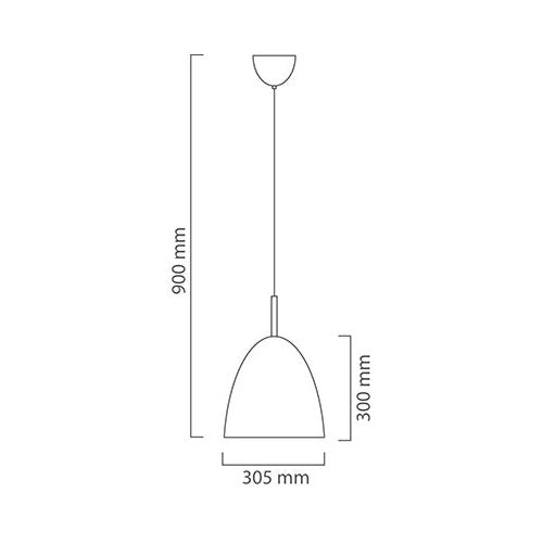 Modernica White Small Dome Pendant Light - Lighting.co.za