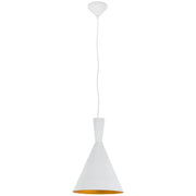 Vortex Industria White Gold Pendant Light 2 Sizes - Lighting.co.za