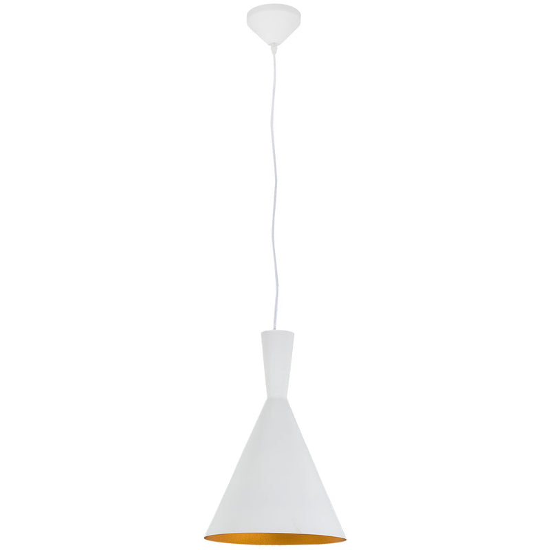 Vortex Industria White Gold Pendant Light 2 Sizes - Lighting.co.za