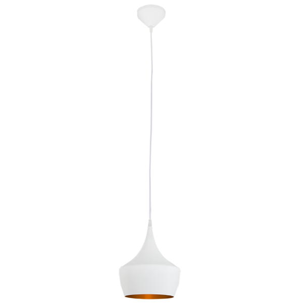 Vortex Industria White Gold Round Pendant Light - Lighting.co.za