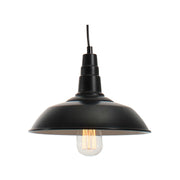 Plain Black Vintage Pendant Light - Lighting.co.za