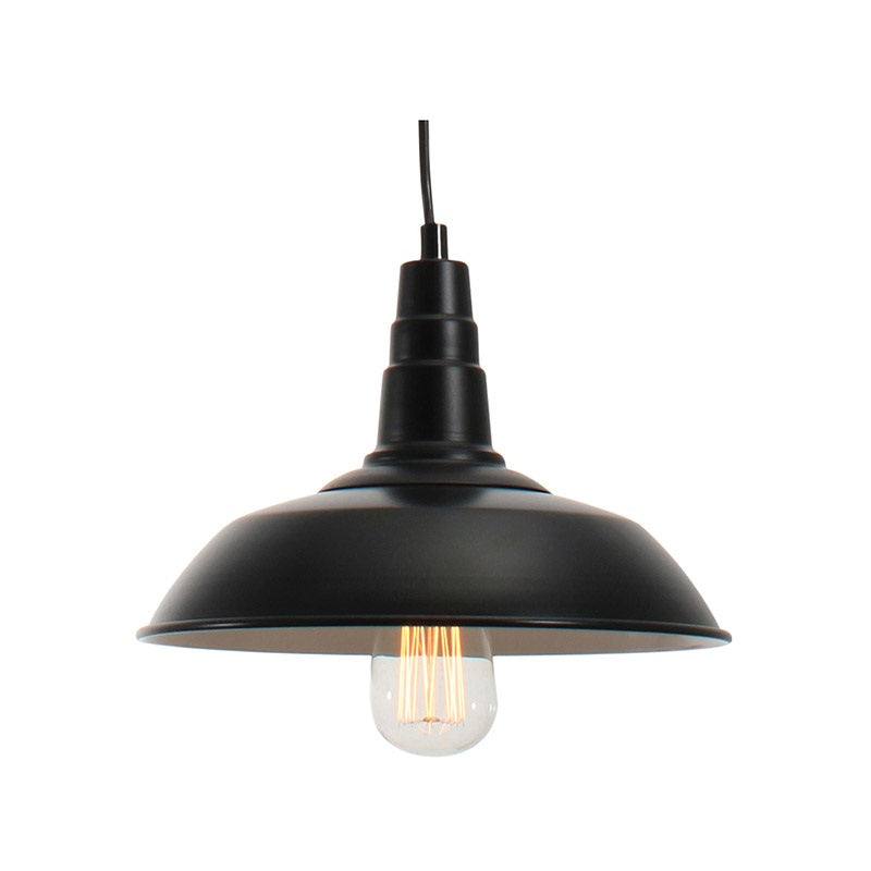 Plain Black Vintage Pendant Light - Lighting.co.za