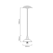 Plain Black Vintage Pendant Light - Lighting.co.za