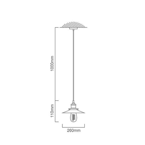 Hinkley Black And Brass Vintage Pendant Light - Lighting.co.za