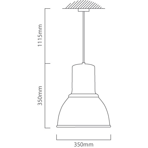 Audion Large Nordic Dome Anthracite Black Pendant Light - Lighting.co.za