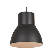 Audion Large Nordic Dome Anthracite Black Pendant Light - Lighting.co.za