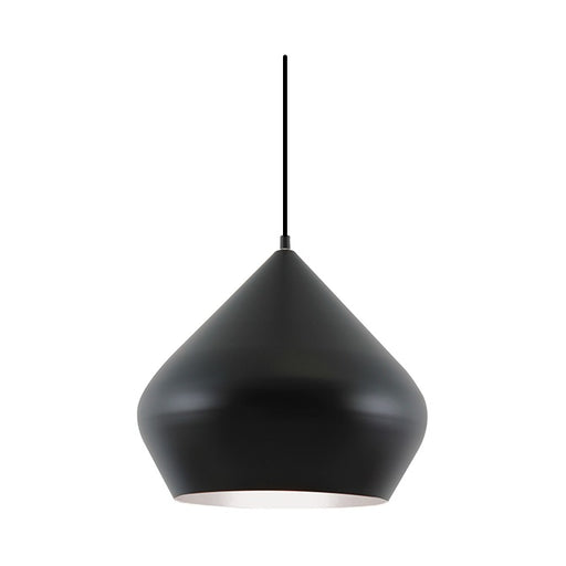Nordic 350 Plain Black Pendant Light - Lighting.co.za