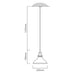 Farmhouse Small Bell Clear Glass and Antique Brass Pendant Light - Lighting.co.za