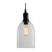 Farmhouse Black and Clear Glass Bell Pendant Light - Lighting.co.za