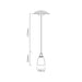 Genoa Bell Clear Glass and Antique Brass Pendant Light - Lighting.co.za
