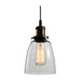 Gina Bell Clear Glass and Antique Brass Pendant Light - Lighting.co.za