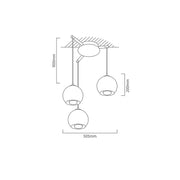 Bolsano 1 Or 3 Light Chrome And Clear Glass Pendant Light - Lighting.co.za