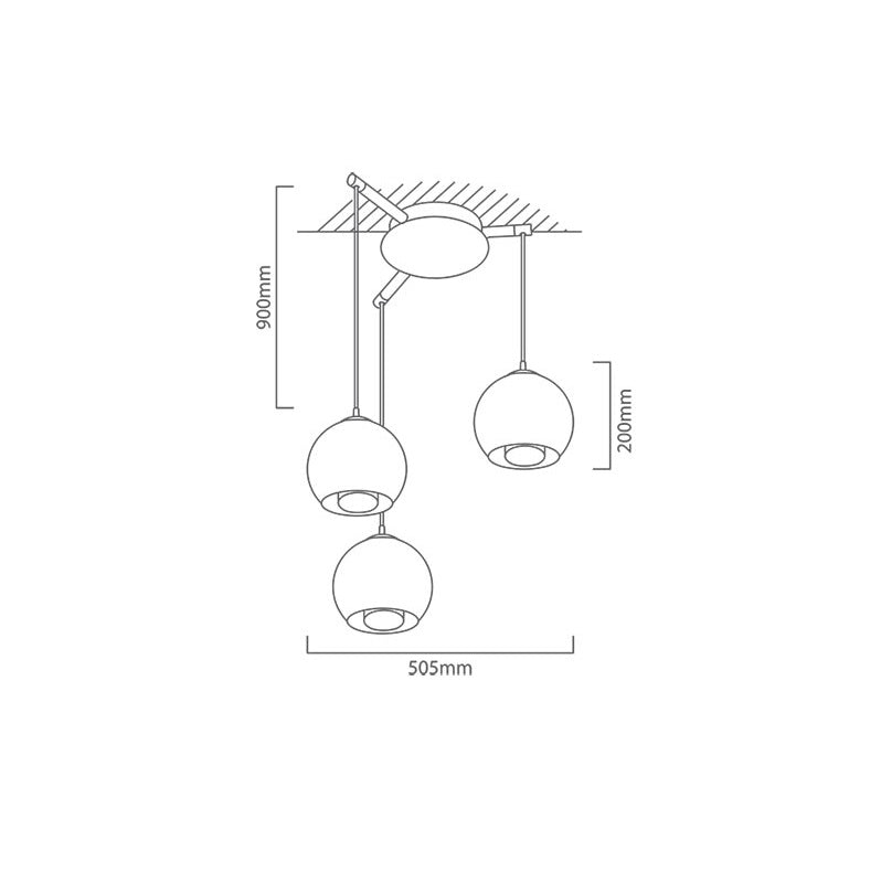 Bolsano 1 Or 3 Light Chrome And Clear Glass Pendant Light - Lighting.co.za