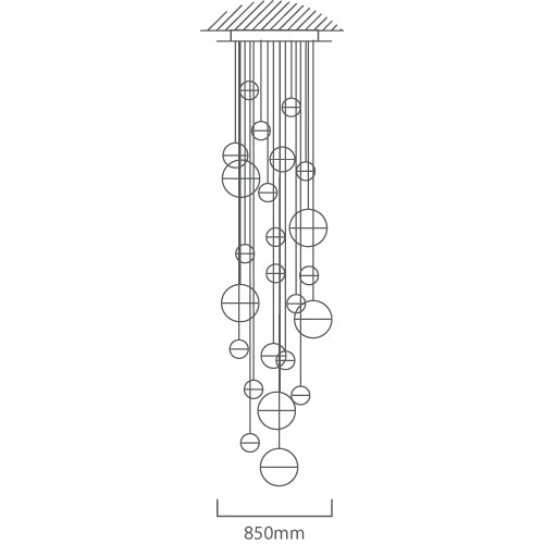 Halola 9 | 14 | 27 Light LED Cluster Pendant Light - Lighting.co.za