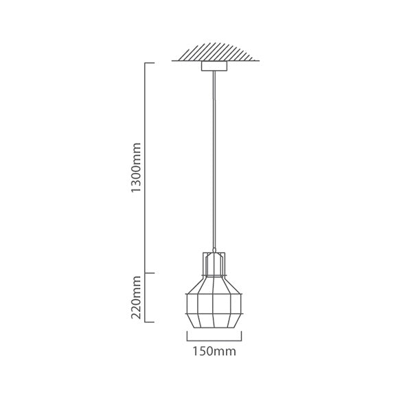 Valerie Mini Cage Copper | Gold Industrial Pendant Light - Lighting.co.za