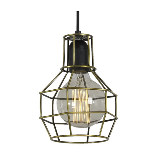 Valerie Mini Cage Copper | Gold Industrial Pendant Light - Lighting.co.za