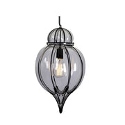 Clove Black And Smoke Glass Moroccan Lantern Pendant Light - Lighting.co.za