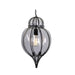 Clove Black And Smoke Glass Moroccan Lantern Pendant Light - Lighting.co.za
