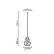 Diamante Black Wire Grid Shade Pendant Light - Lighting.co.za