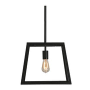 Vino Black And Clear Glass Lantern Pendant Light - Lighting.co.za
