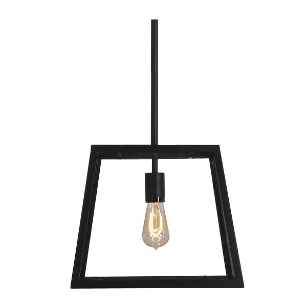 Vino Black And Clear Glass Lantern Pendant Light - Lighting.co.za