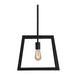 Vino Black And Clear Glass Lantern Pendant Light - Lighting.co.za