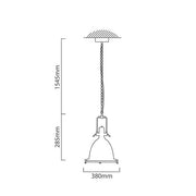 Titan Polished Chrome Industrial Pendant Light - Lighting.co.za