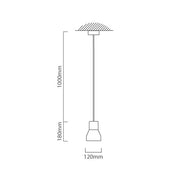 Panto Mini Ceramic Concrete and Wood Pendant Light - Lighting.co.za