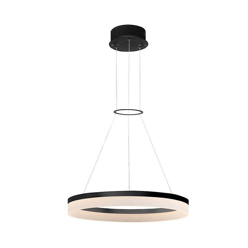 Collier 35 Watt LED Black Ring With Diffuser Pendant Light - Lighting.co.za