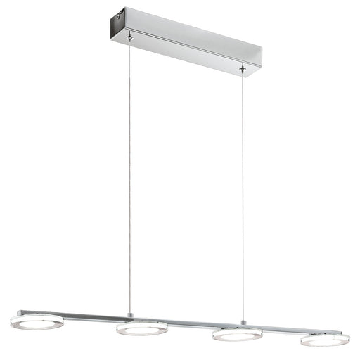 Cartama Round Chrome LED Linear Pendant Light - Lighting.co.za