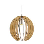 Cossano Ball Wooden Pendant Light 3 Sizes - Lighting.co.za