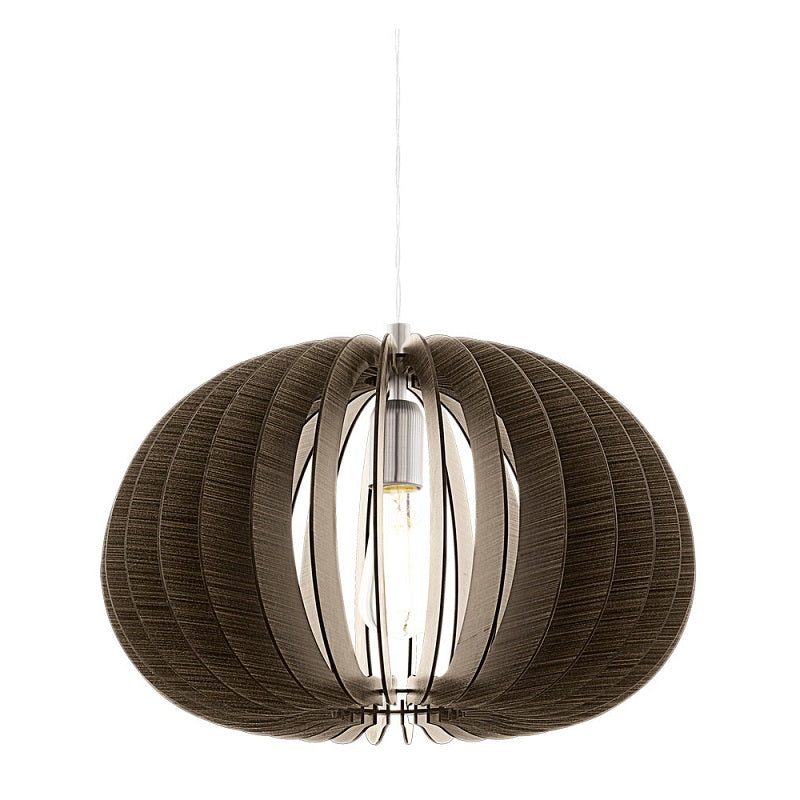 Cossano Flat Round Wooden Pendant Light 2 Options - Lighting.co.za