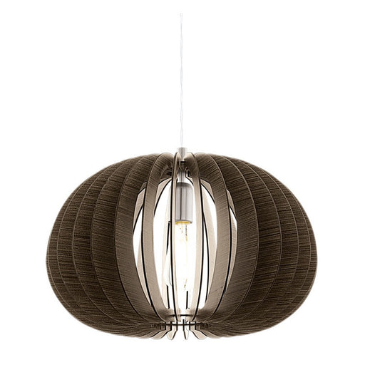 Cossano Flat Round Wooden Pendant Light 2 Options - Lighting.co.za