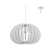 Cossano Flat Round Wooden Pendant Light 2 Options - Lighting.co.za