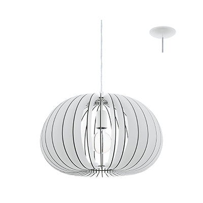Cossano Flat Round Wooden Pendant Light 2 Options - Lighting.co.za