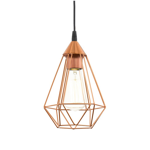 Tarbes Black | Copper Diamond Wire Pendant Light - Lighting.co.za