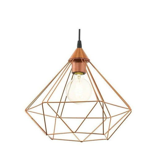 Tarbes Medium Black | Copper Diamond Wire Pendant Light - Hanging Lights - Lighting.co.za