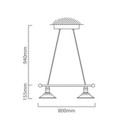 Stockbury Antique Brown Farmstyle Pendant Light - Lighting.co.za