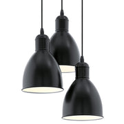 Priddy Black 3 Light Cluster Pendant Light - Lighting.co.za